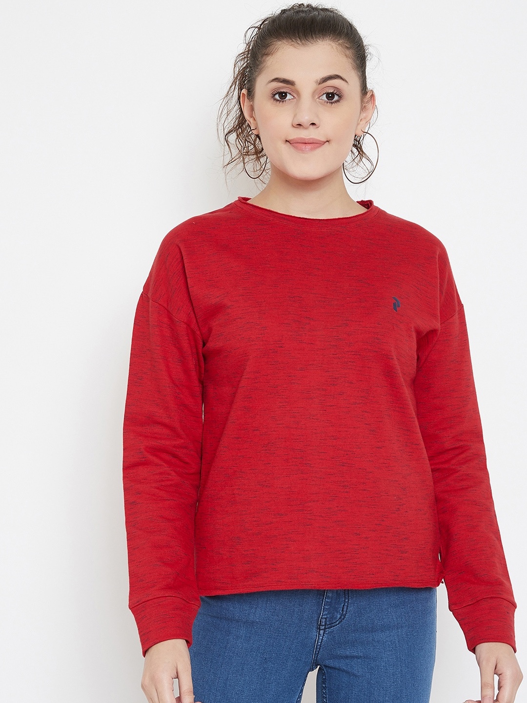

PERFKT-U Women Red Sweatshirt