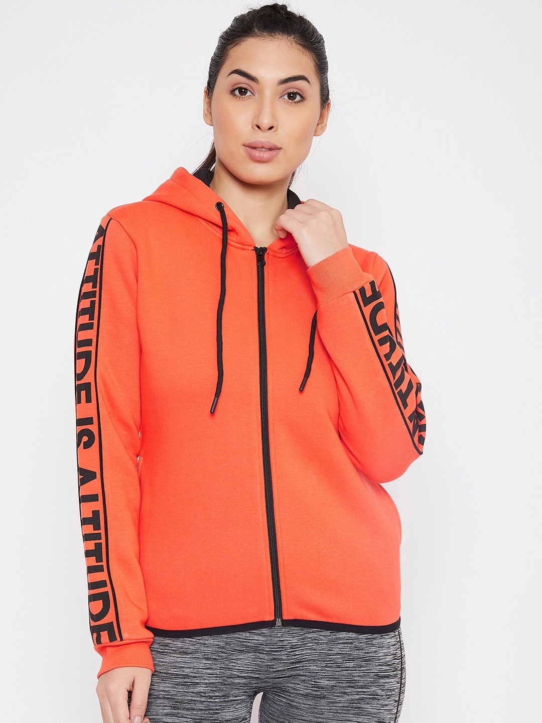 

PERFKT-U Women Orange Sweatshirt