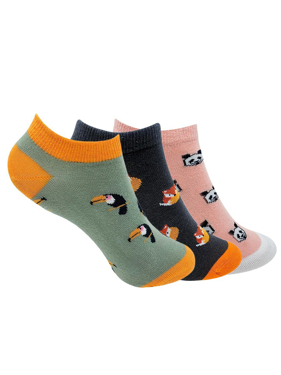 

Mint & Oak Women Pack Of 3 Assorted Ankle Length Socks
