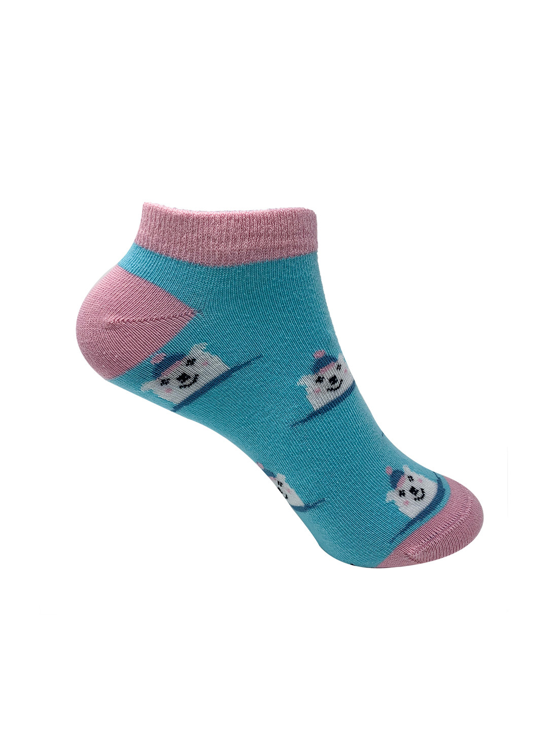 

Mint & Oak Women Blue Patterned Cotton Ankle Length Socks