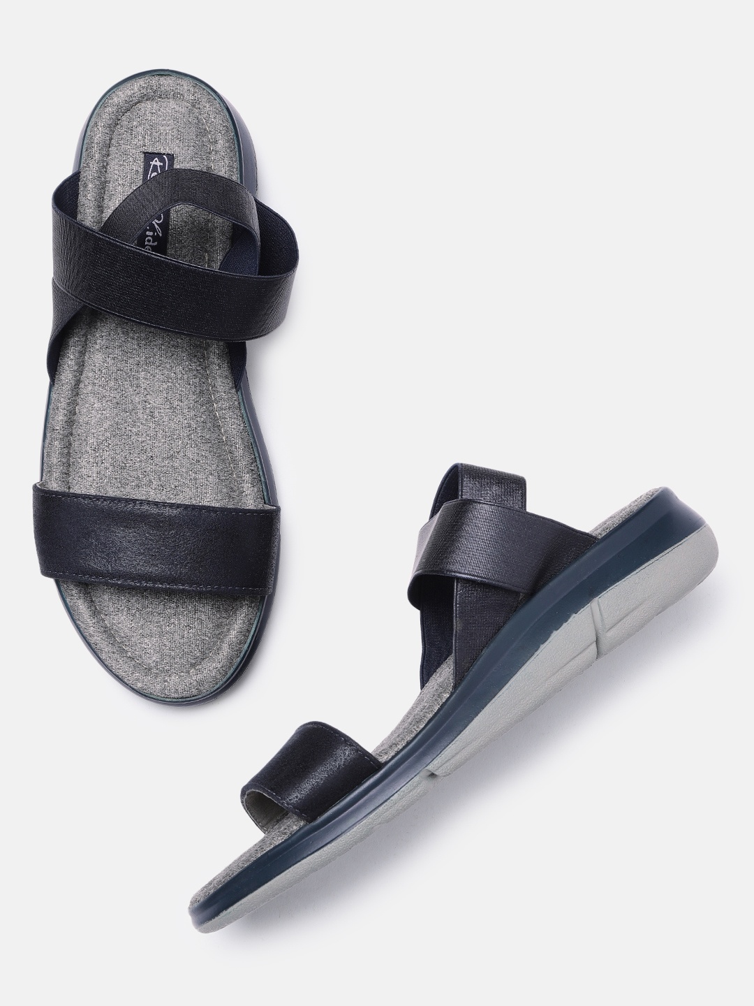 

Raw Hide Women Navy Blue Solid Casual Open Toe Flats