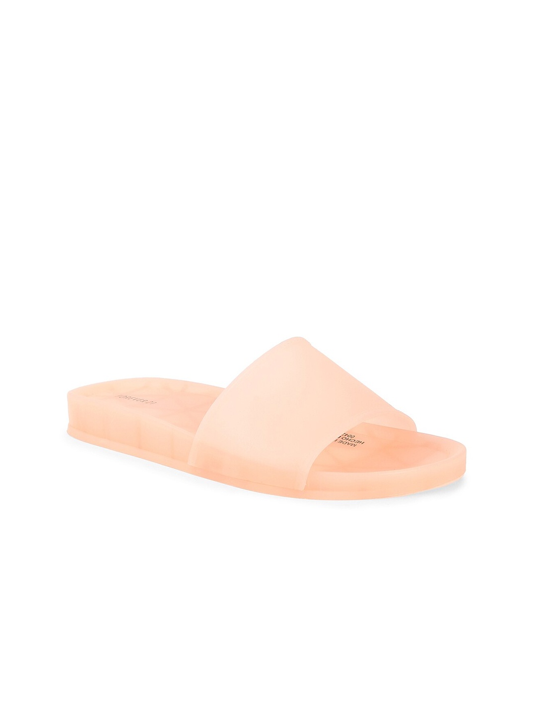 

FOREVER 21 Women Nude Solid Casual Sliders