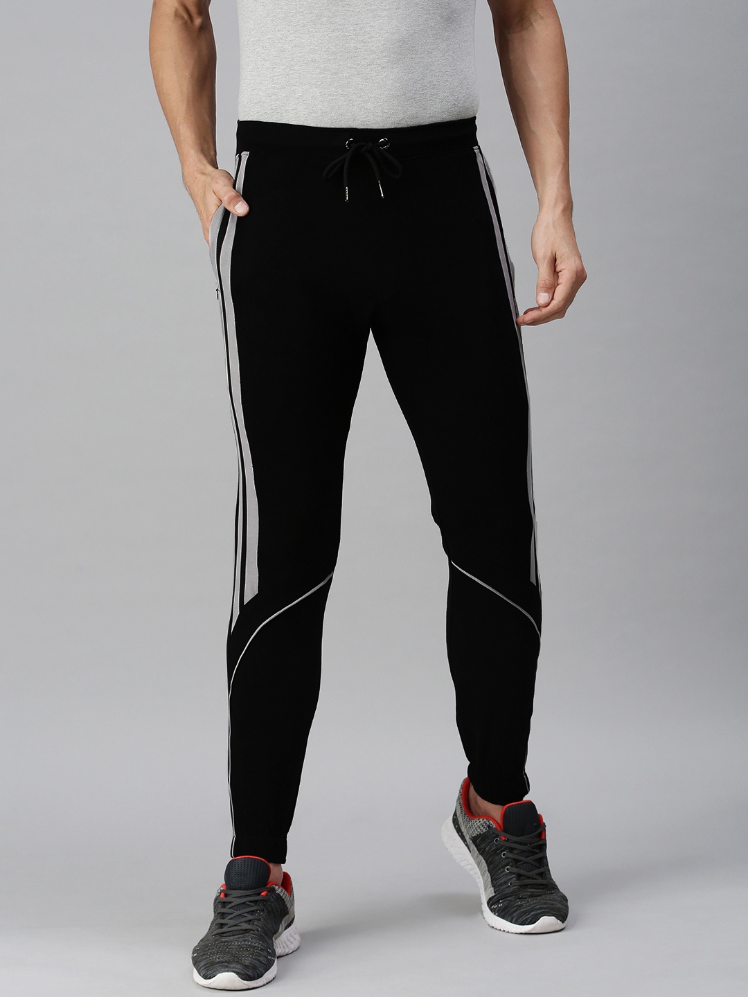 

TOM BURG Men Black Stylish Comfortable Cotton Casual Track Pants