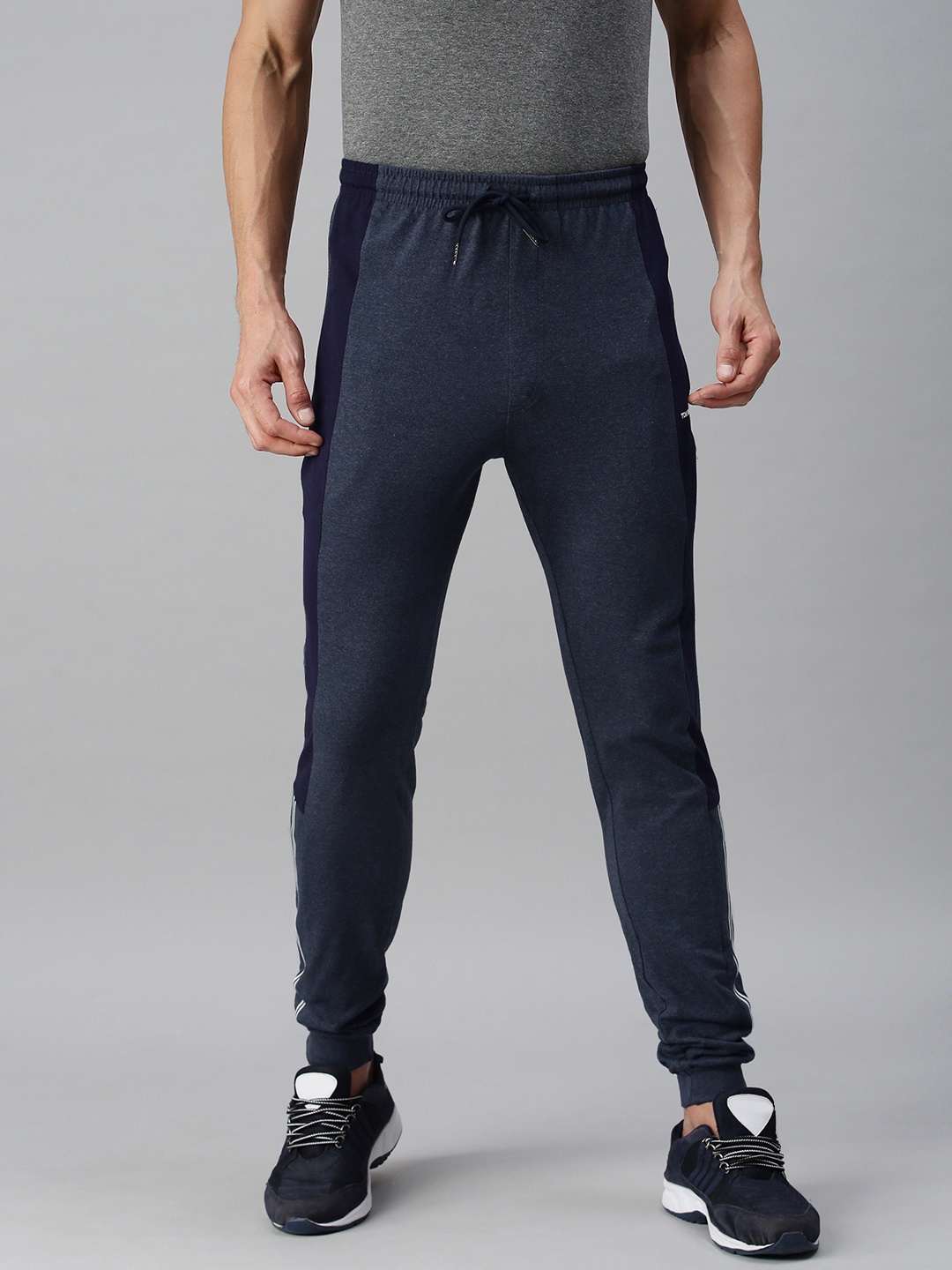 

TOM BURG Men Navy Blue Stylish Comfortable Cotton Casual Track Pants