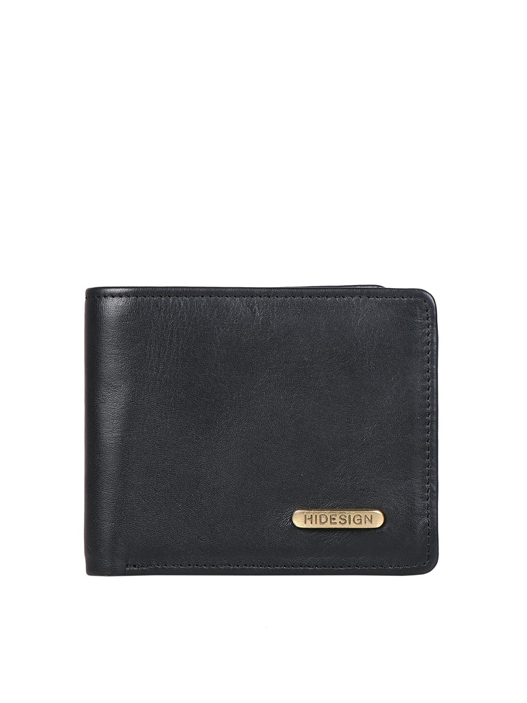 

Hidesign Men Black Solid Two Fold Wallet