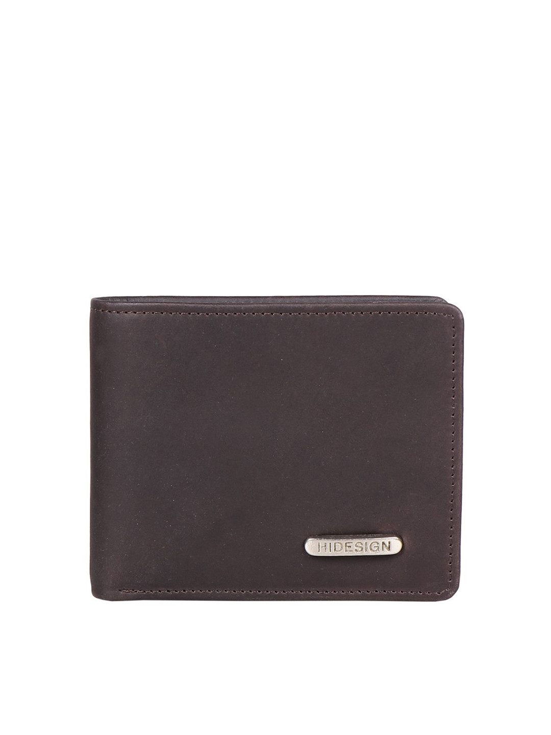 

Hidesign Men Brown Textured Leather Two Fold Wallet