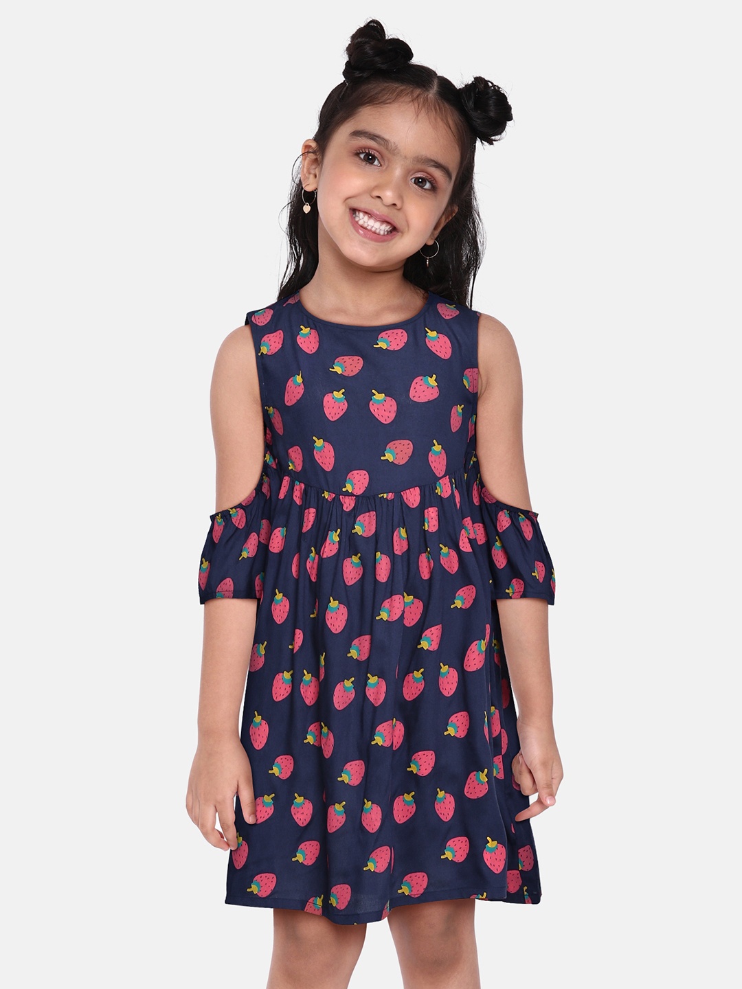 

HERE&NOW Kids Girls Blue Fit & Flare Dress