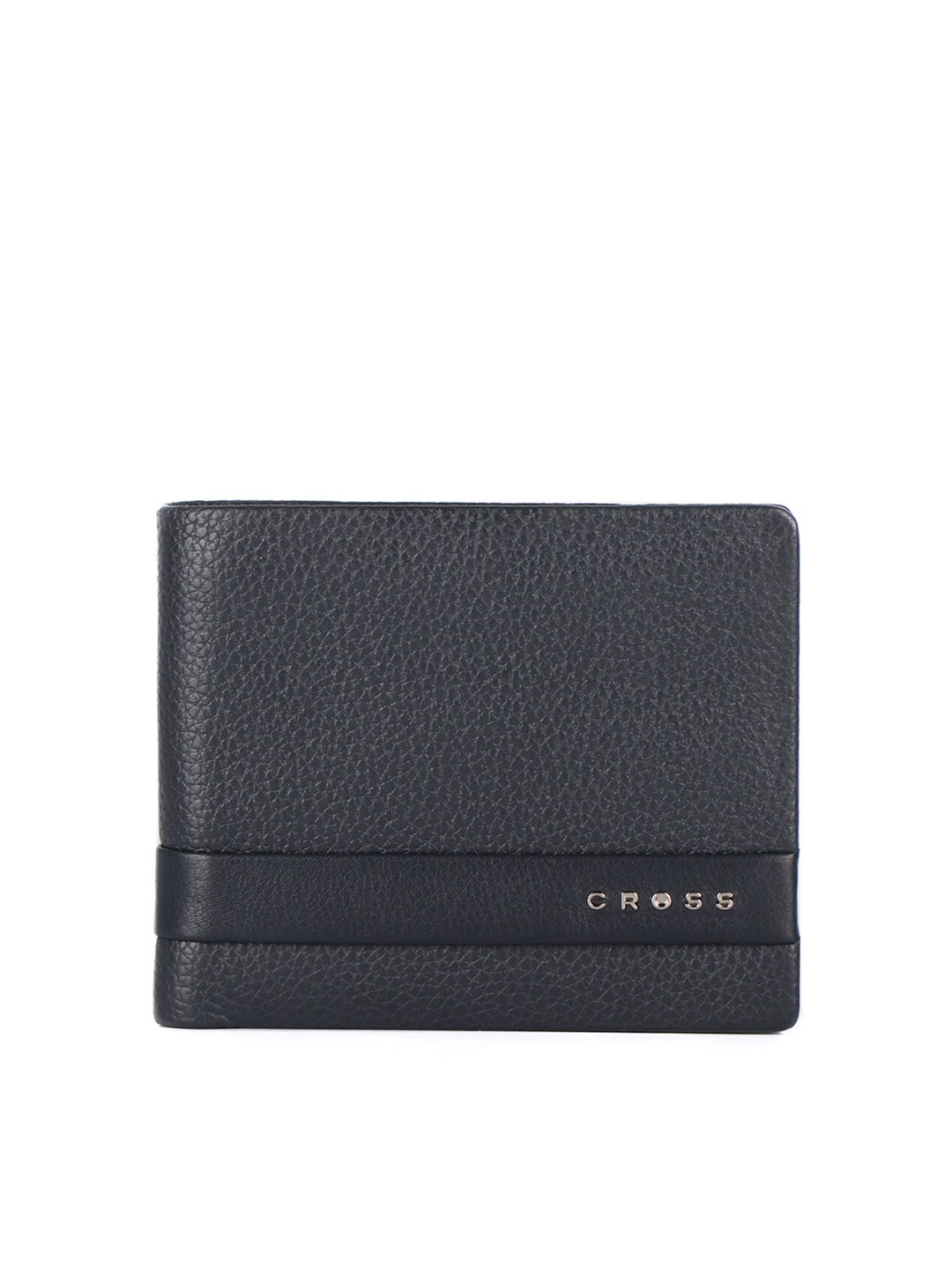 

Cross Men Blue Textured Leather Two Fold Wallet
