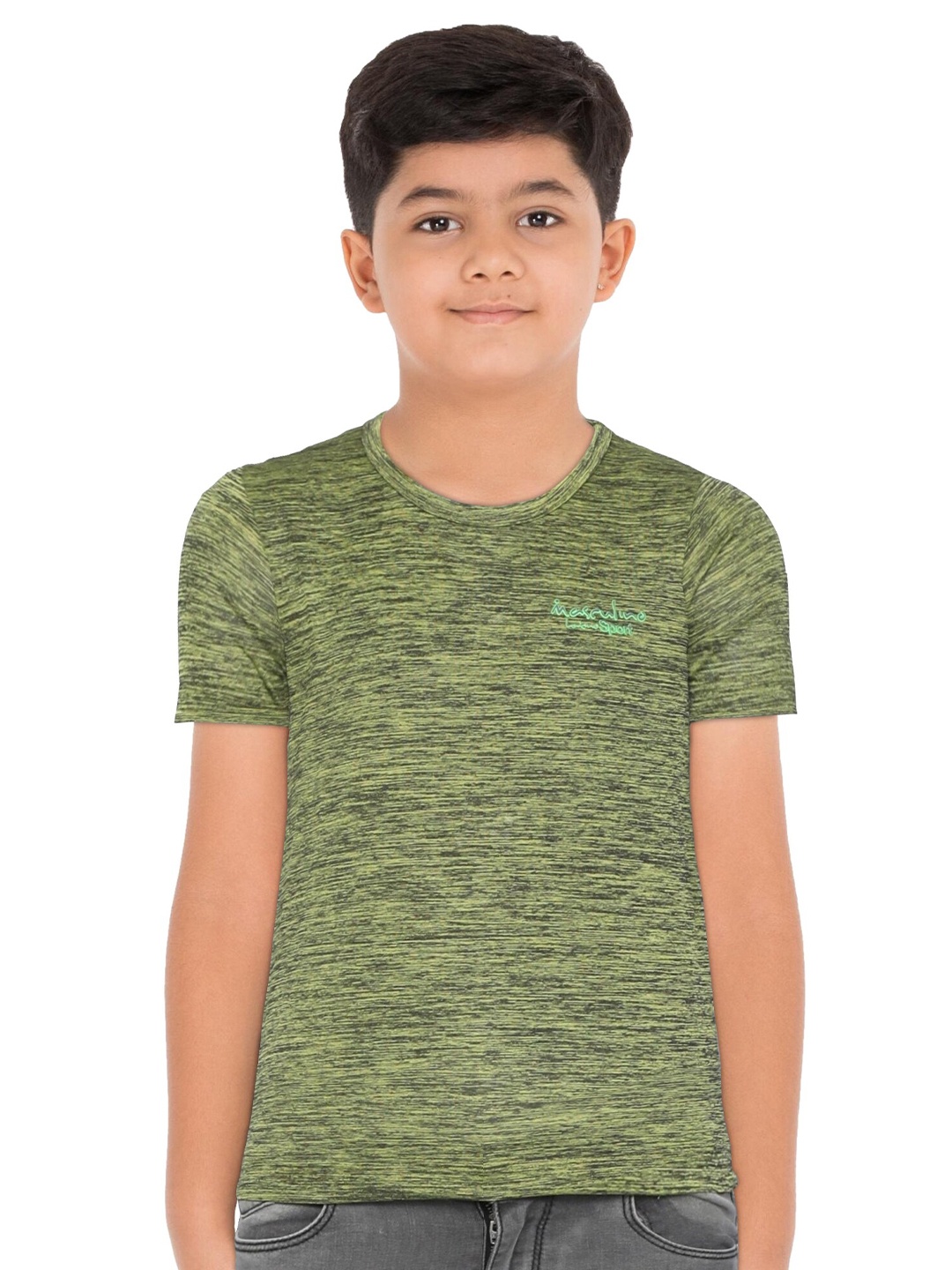

Masculino Latino Boys Olive Green T-shirt