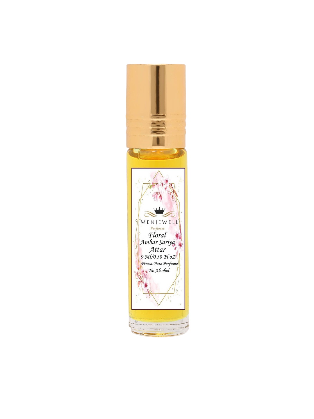 

Menjewell Unisex Fragrance Floral Amber Sariya Long Lasting Attar - 9 ml, Transparent