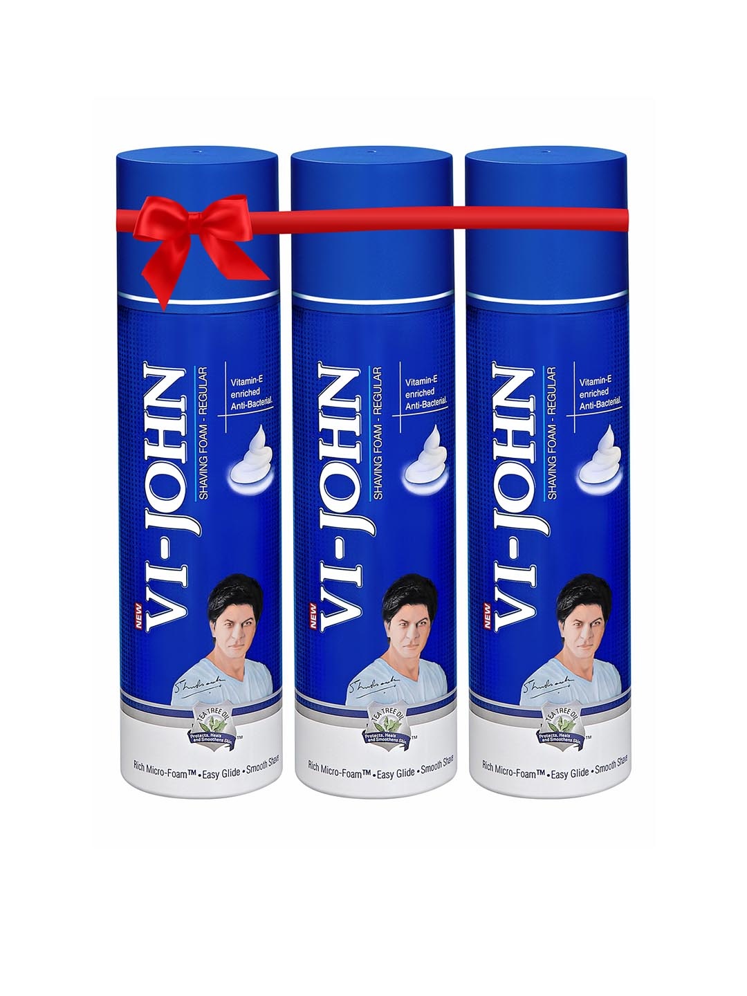 

VI-JOHN Pack Of 3 Shaving Foam (250g Each), Blue