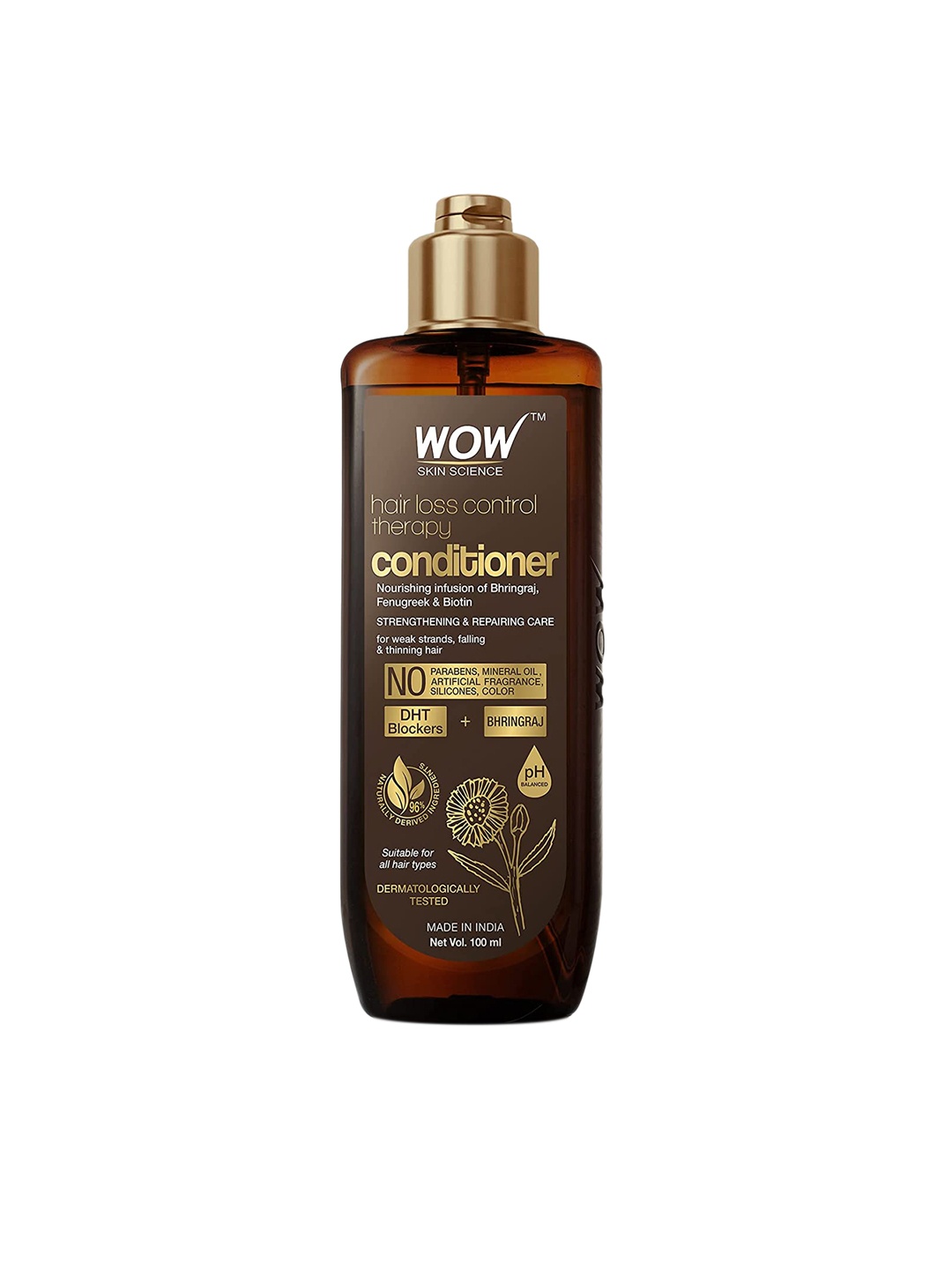 

WOW SKIN SCIENCE Hair Loss Control Therapy Conditioner - 100ml, Transparent