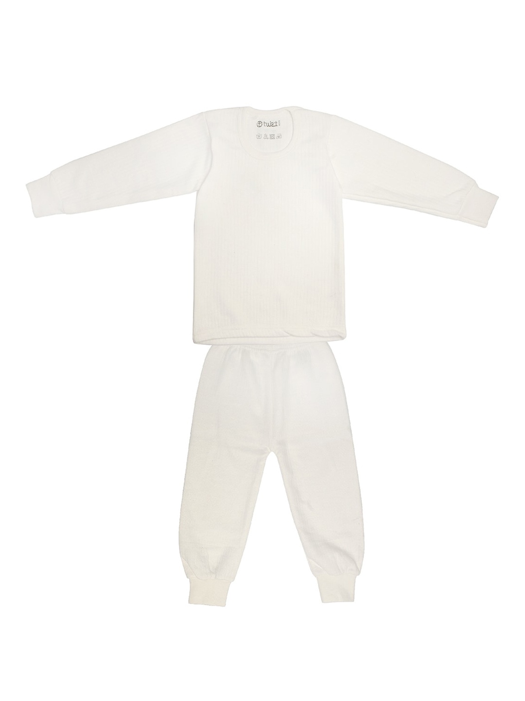 

TINY HUG Boys Off White Cotton Thermal Set