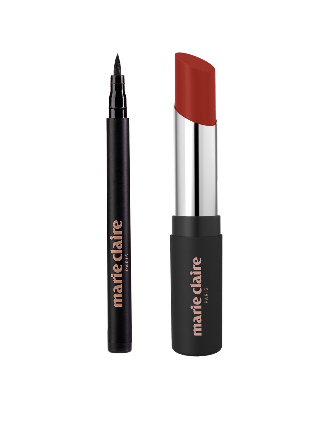 

Marie Claire Set of Sketch Eyeliner & Matte My Match Lipstick, Black