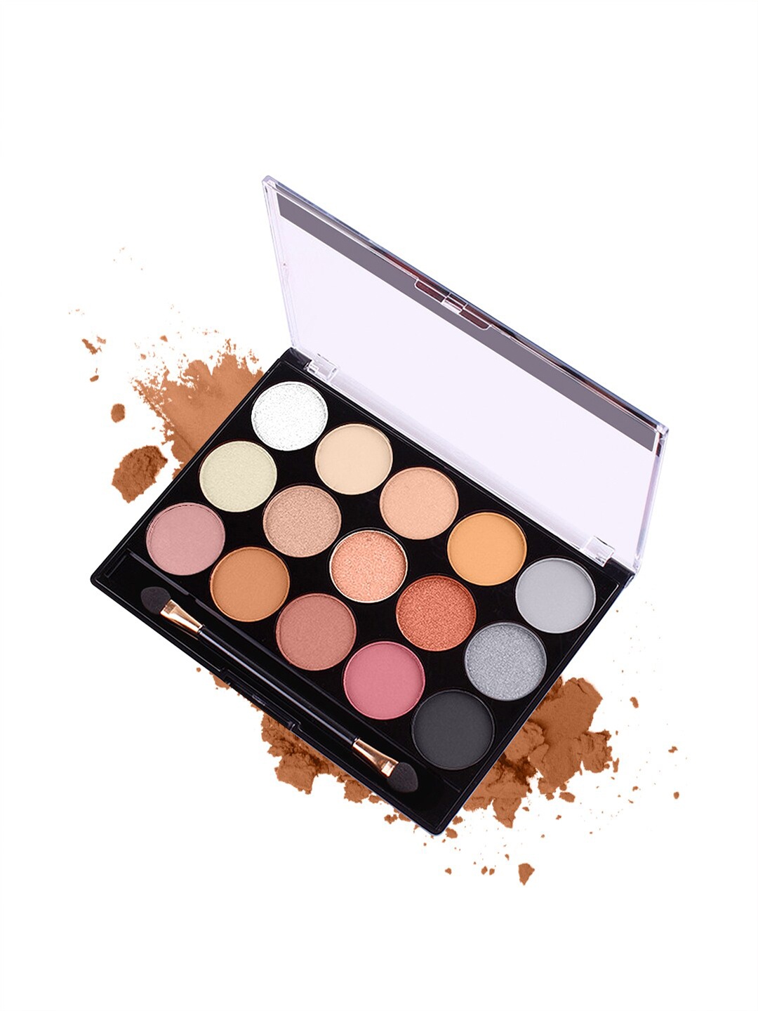 

MISS ROSE 15 Multicolored Glitter Matte Eyeshadow Palette 7001-077 NT02, Multi