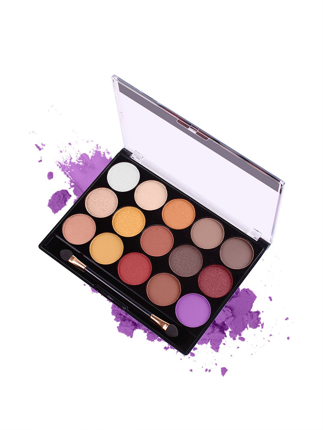 

Miss Rose 15 Color Glitter Eyeshadow Palette 7001-077 NY01, Multi