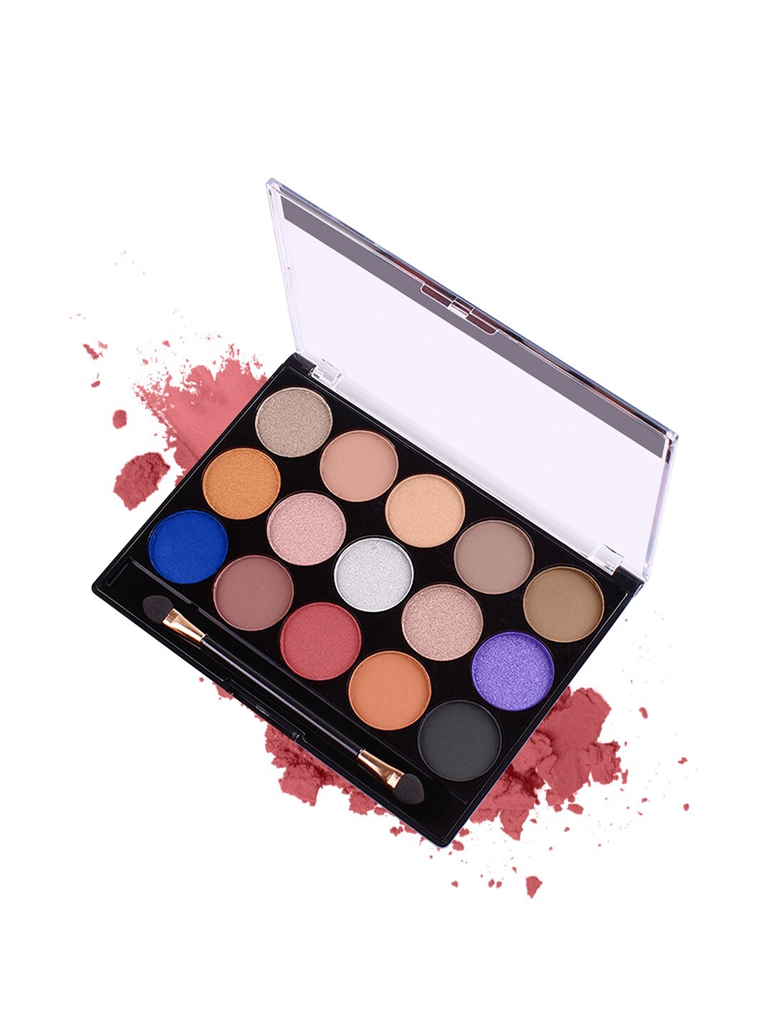 

MISS ROSE 15 Color Glitter Eyeshadow Palette -7001-077 NT01, Multi