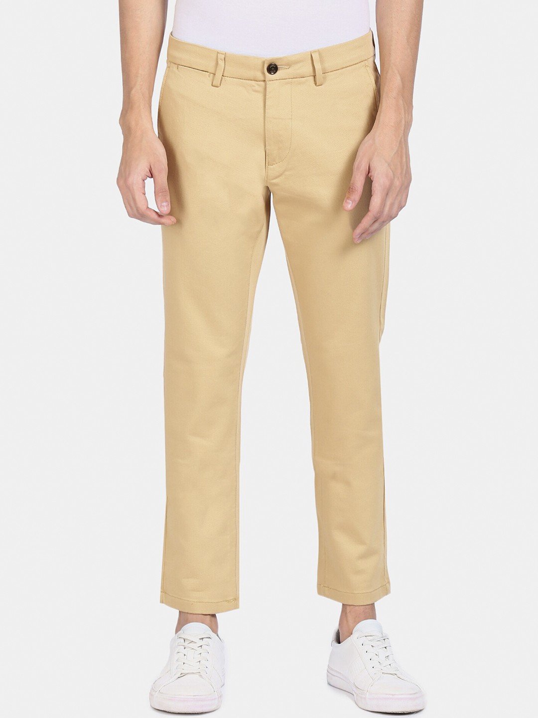 

Arrow Sport Men Beige Solid Regular Trousers