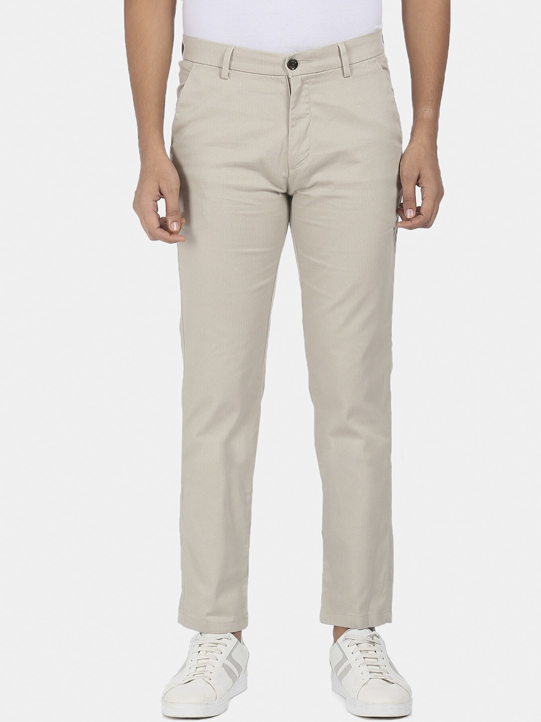 

Arrow Sport Men Beige Solid Regular Trousers