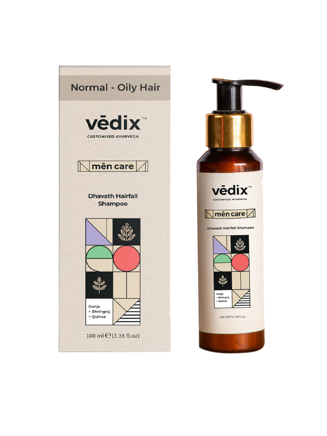 

VEDIX Men Ayurvedic Dhavath Anti Hair fall Shampoo, Transparent