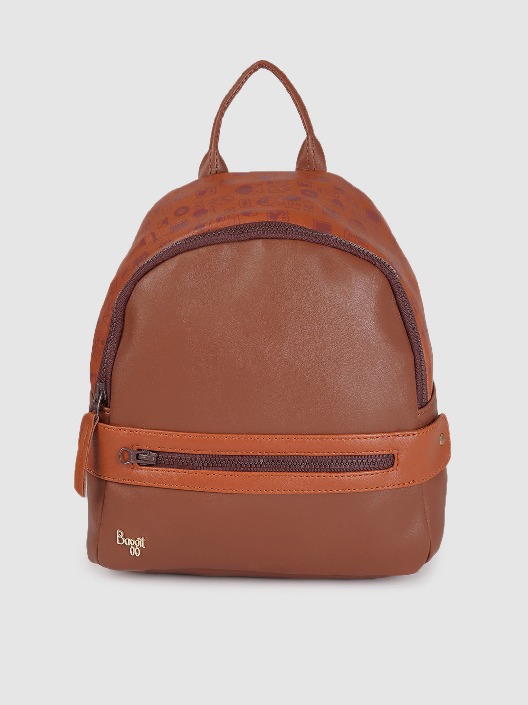 

Baggit Women Tan Brown Solid Backpack