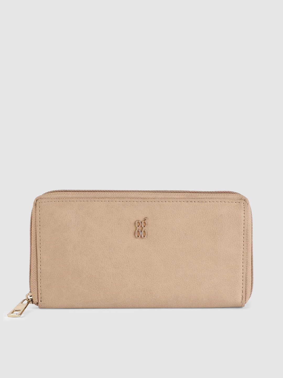 

Baggit Women Beige Zip Around Wallet
