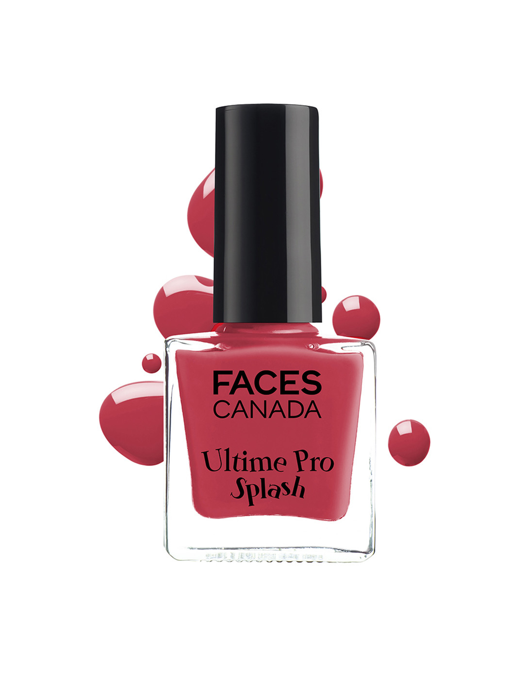 

FACES CANADA Splash Fast Dry High-Shine Long-Lasting No Chip Nail Enamel - Cherry Red 110