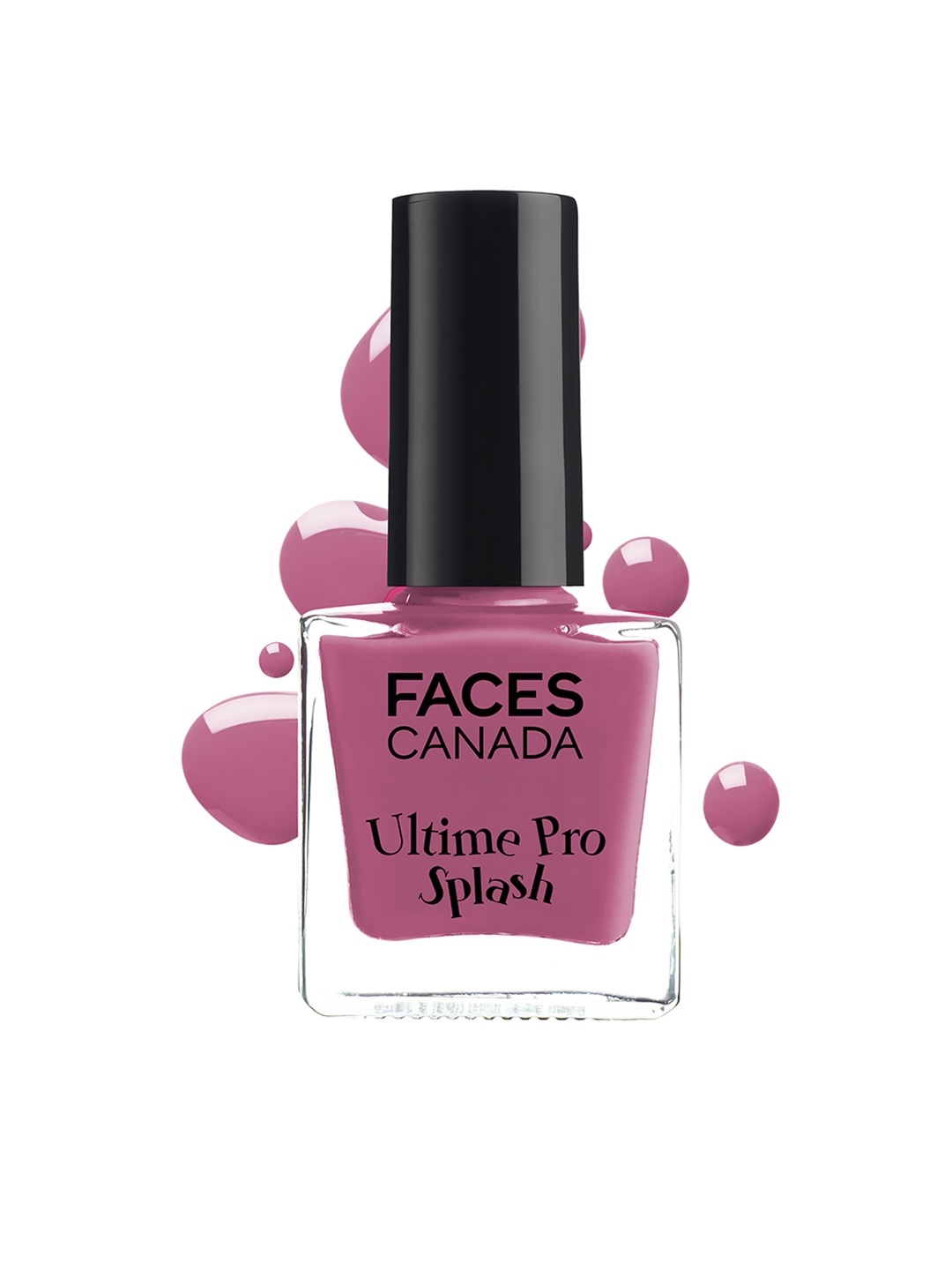 

FACES CANADA Splash Fast Dry High-Shine Long-Lasting No Chip Nail Enamel - Garnet 109, Pink