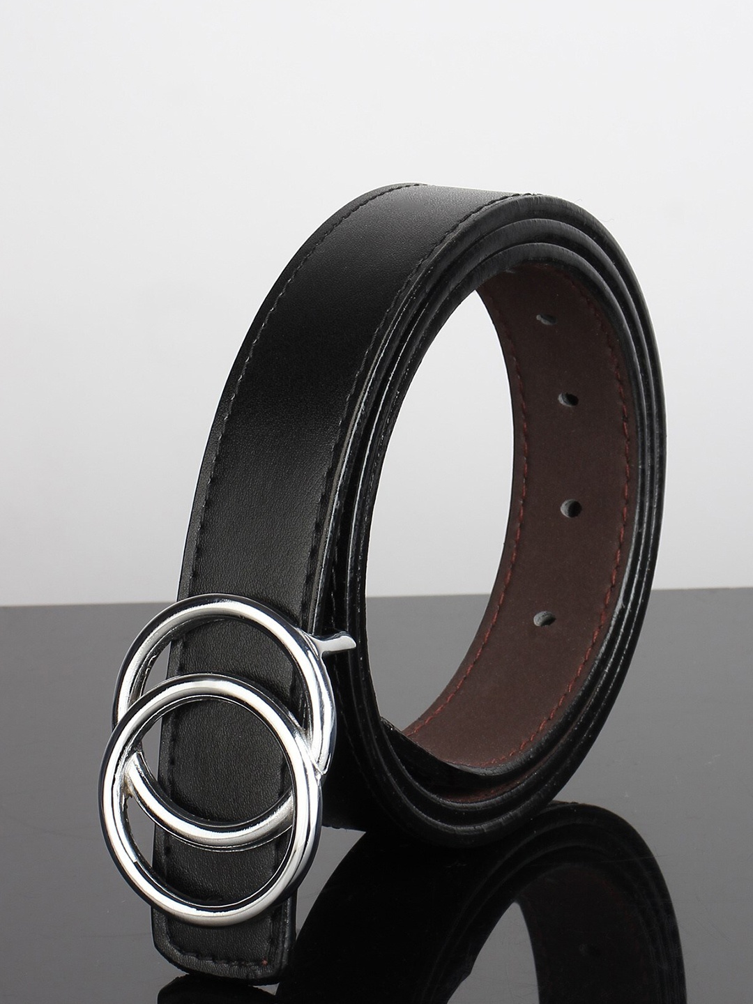 

Kastner Women Black & Silver-Toned Belt