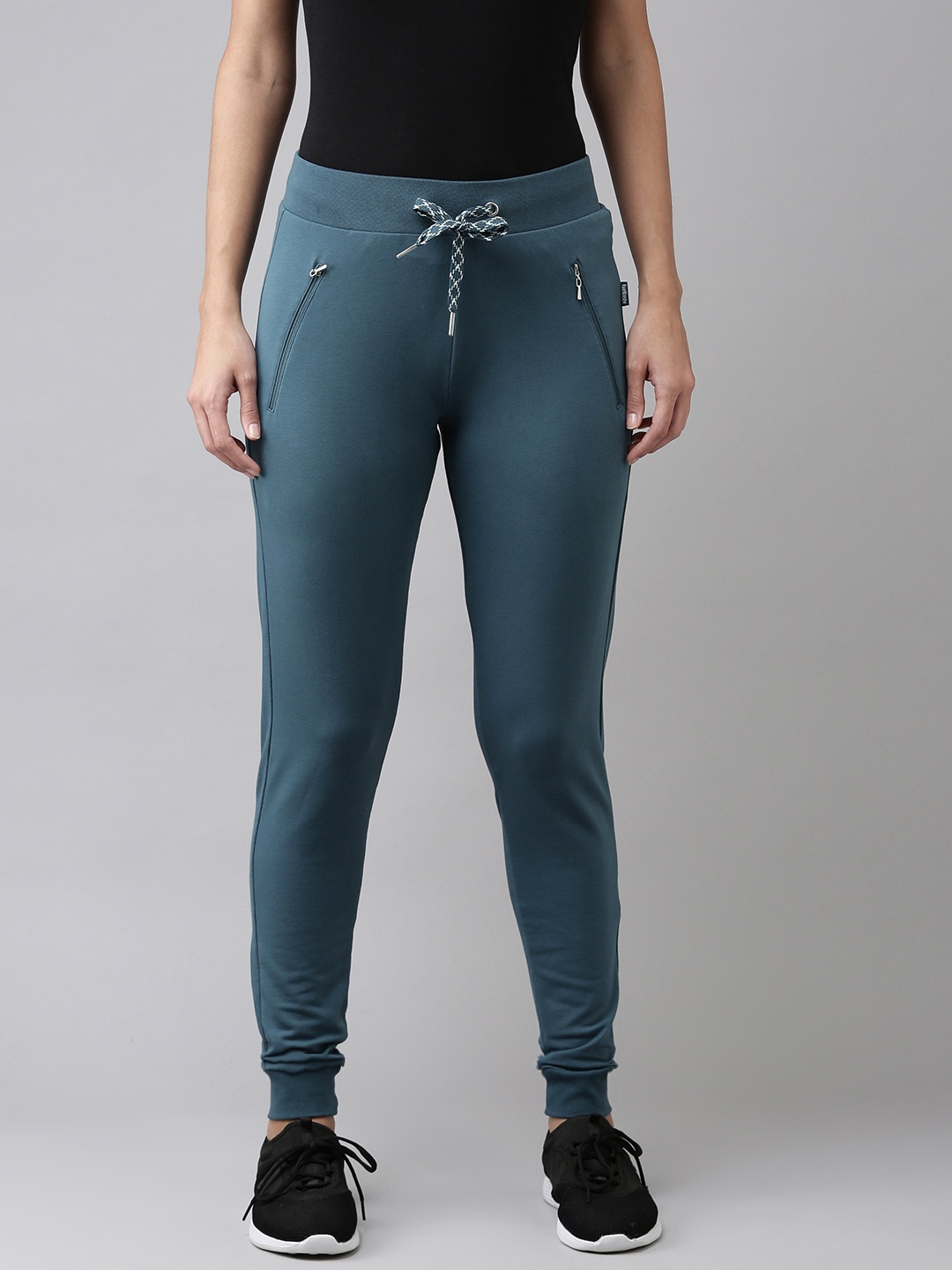 

Van Heusen Women Smart Tech+ Easy Stain Release Slim Fit Joggers, Teal
