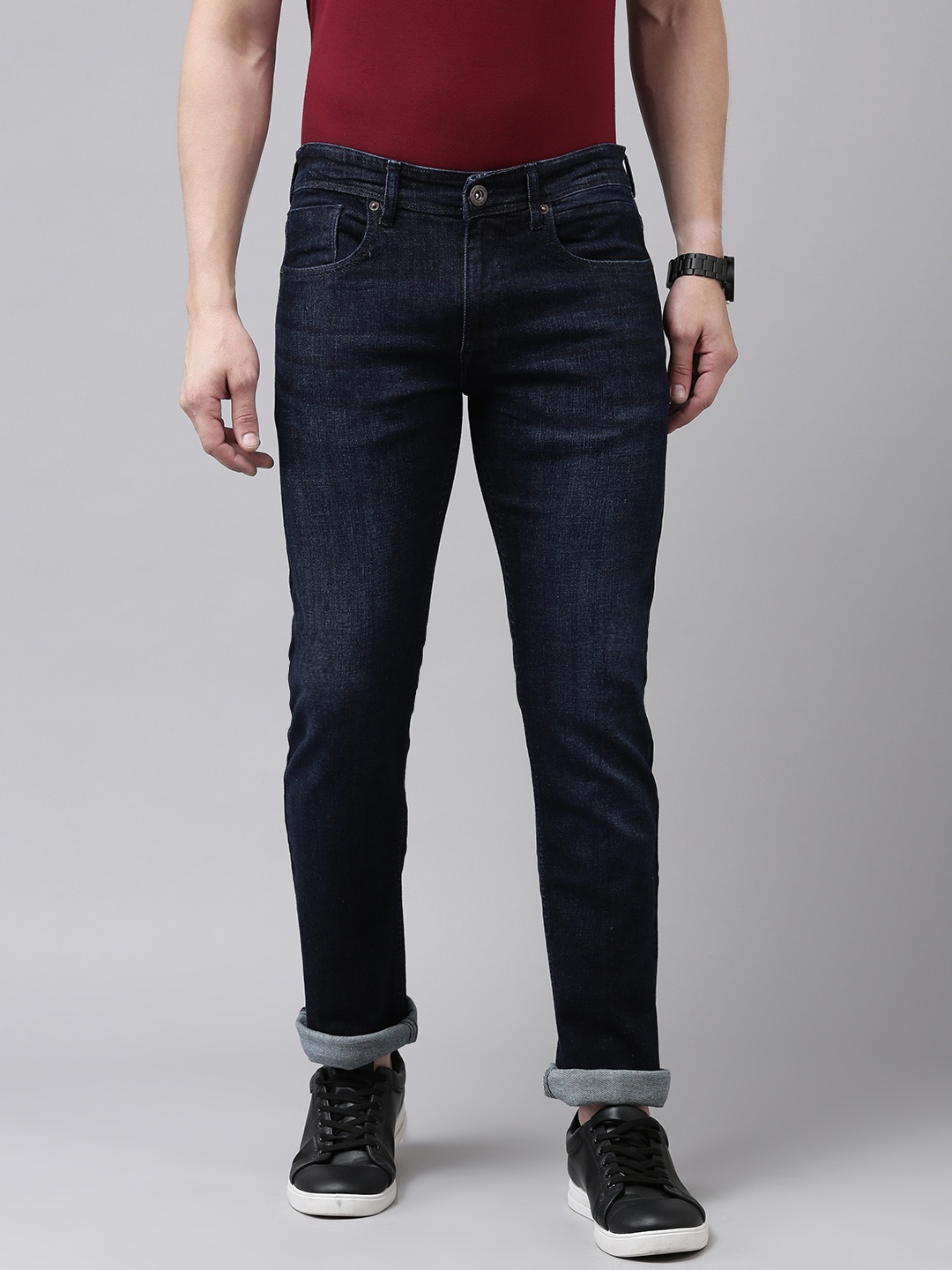 

BEAT LONDON by PEPE JEANS Men Blue Vapour Slim Fit Light Fade Stretchable Jeans