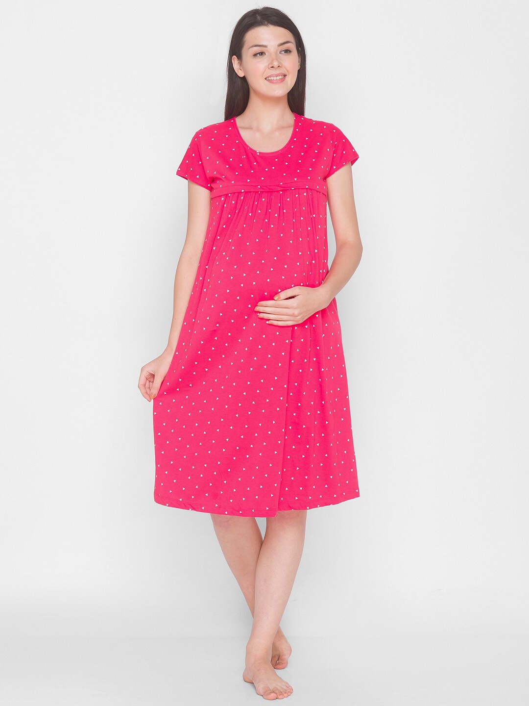 

AV2 Pink Printed Nightdress