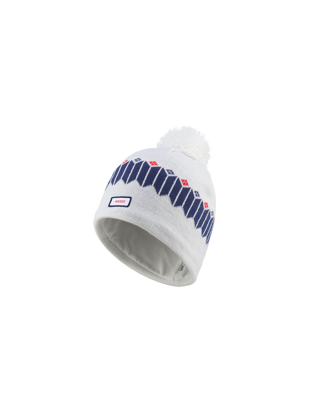 

WEDZE By Decathlon Unisex White & Blue Beanie