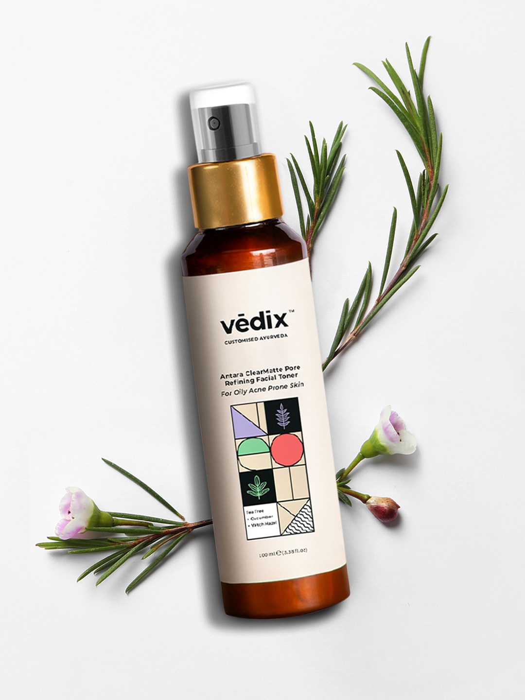 

VEDIX Customized Ayurvedic Antara ClearMatte Pore Refining Facial Toner, Transparent