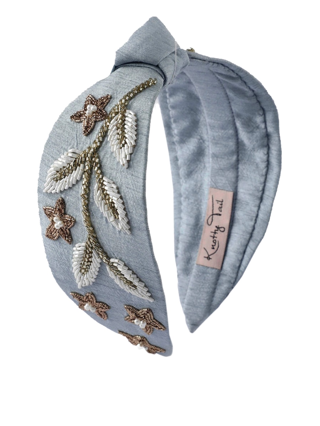 

Knotty Tail Women Grey Beaded Hairband