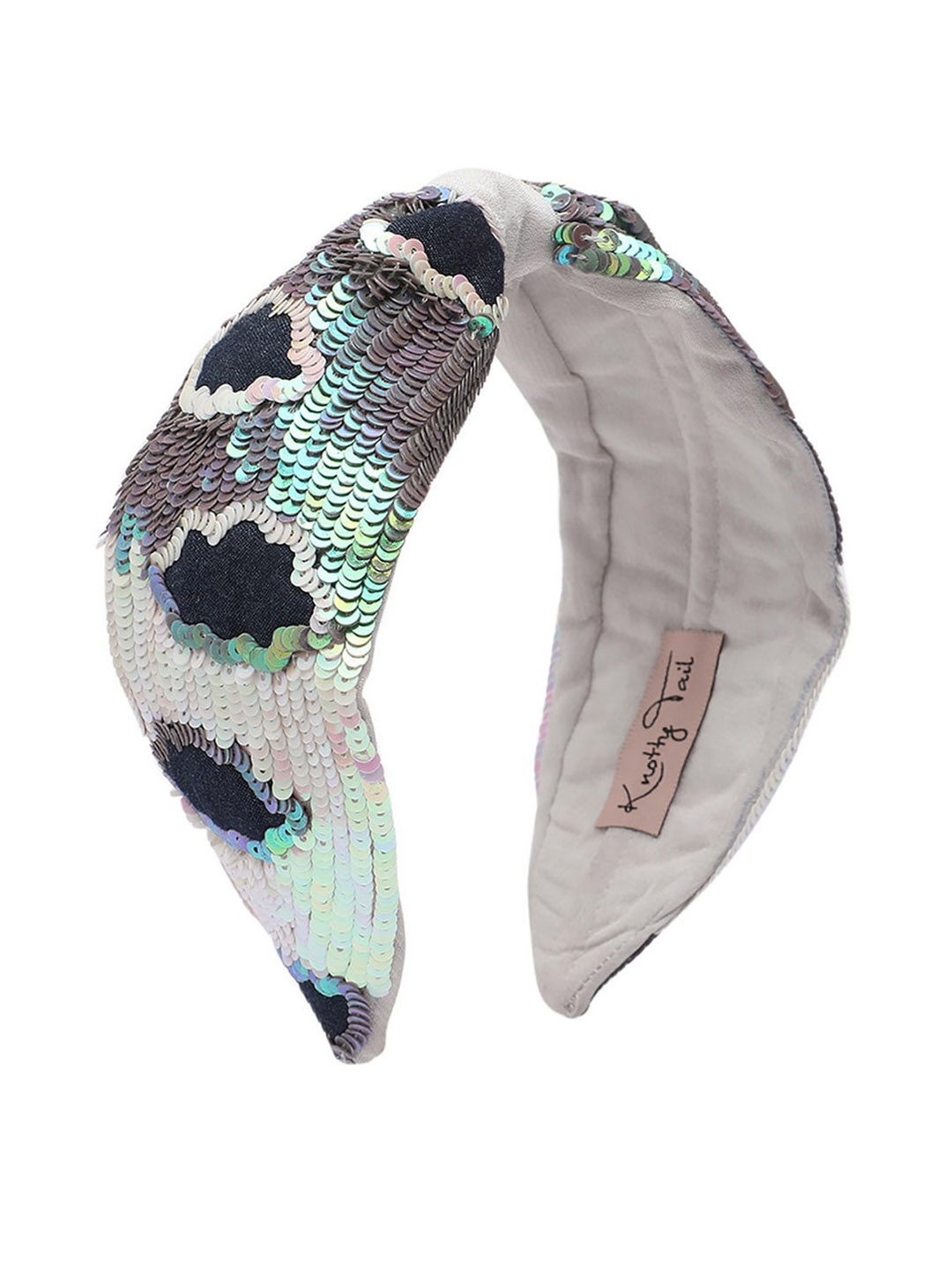 

Knotty Tail Women Multicoloured Embellished Hairband, Multi