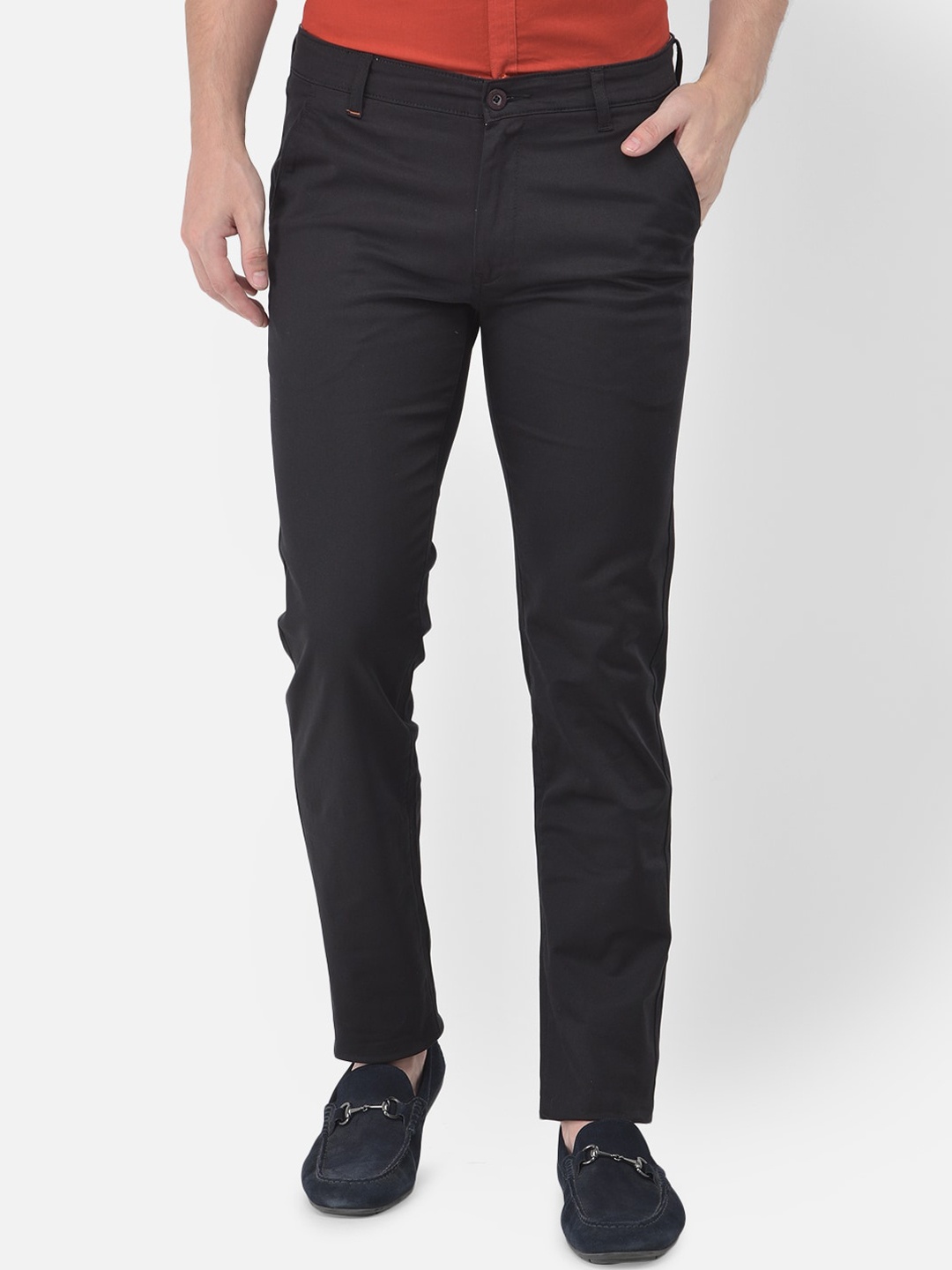 

Canary London Men Black Slim Fit Trousers