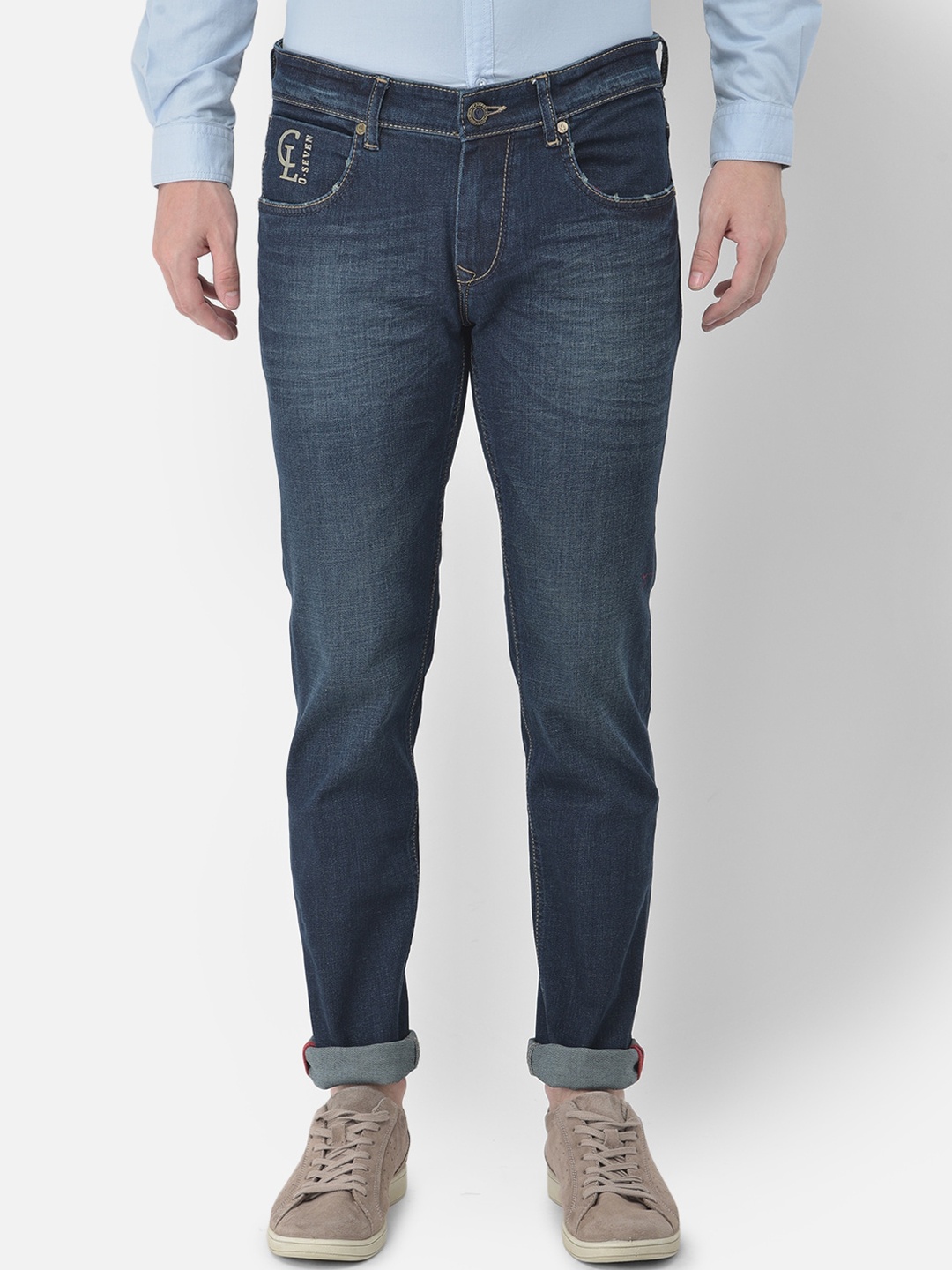 

Canary London Men Blue Skinny Fit Low-Rise Light Fade Stretchable Jeans