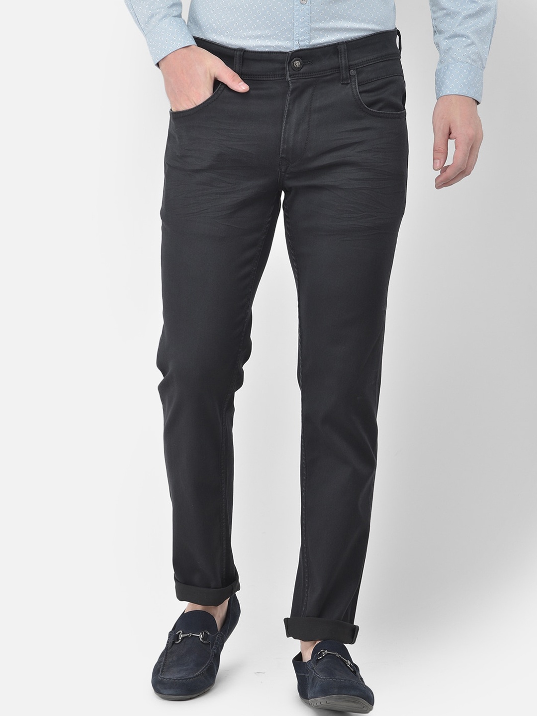 

Canary London Men Black Slim Fit Low-Rise Stretchable Jeans