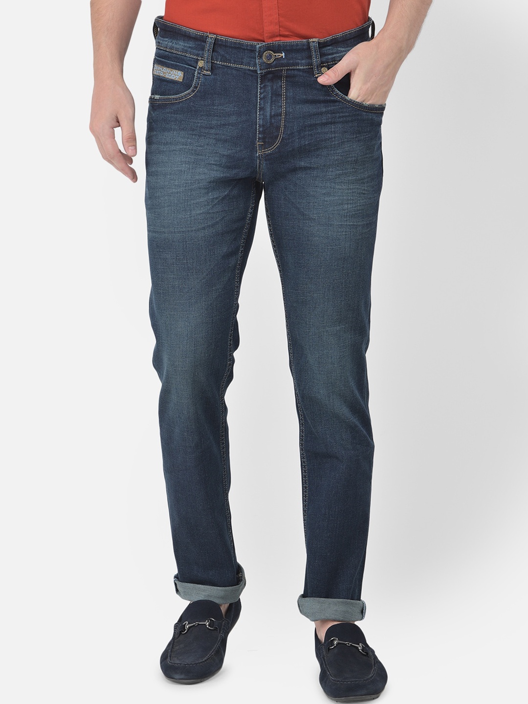

Canary London Men Blue Slim Fit Low-Rise Light Fade Stretchable Jeans