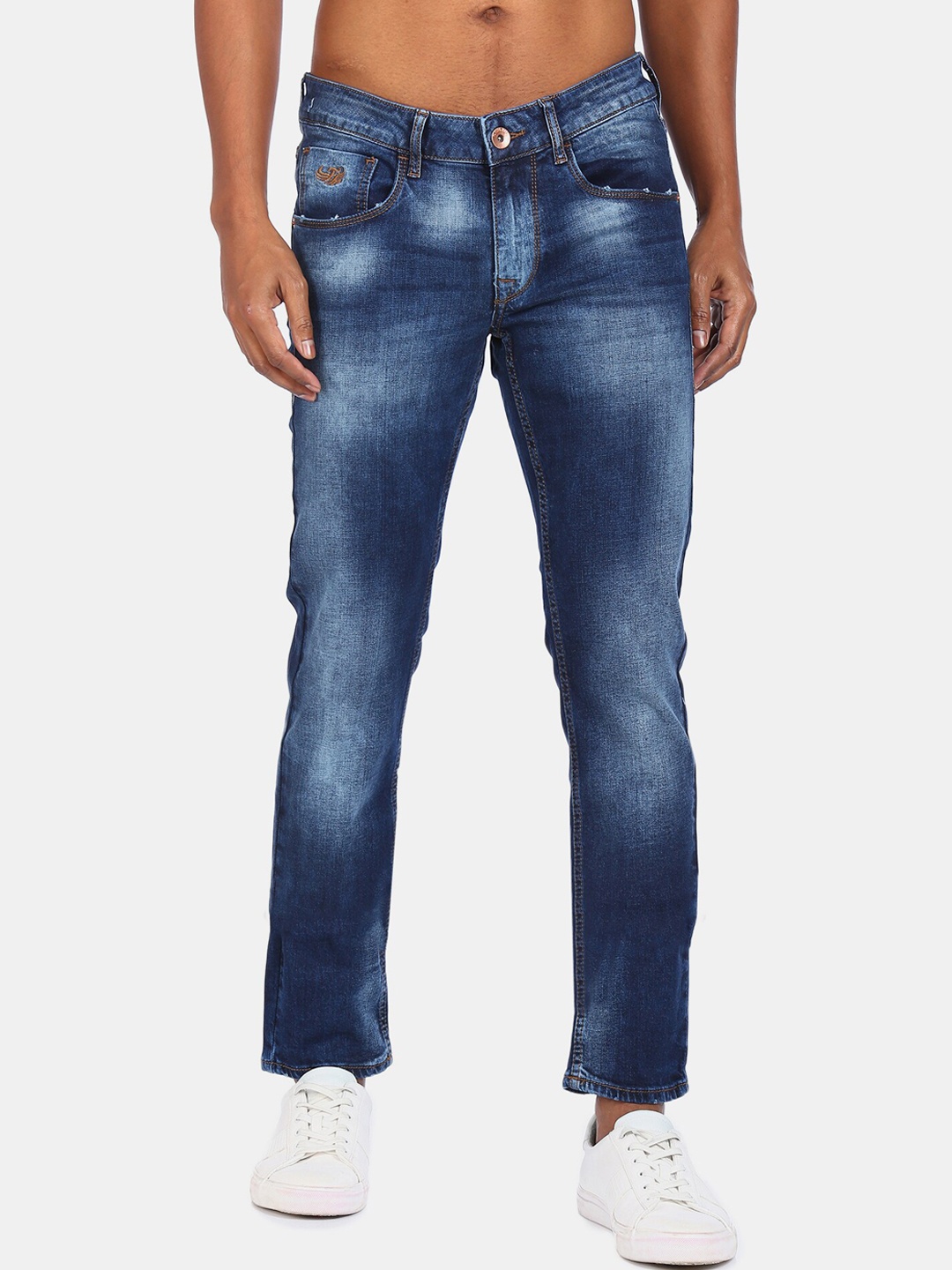 

Flying Machine Men Blue Skinny Fit Heavy Fade Jeans