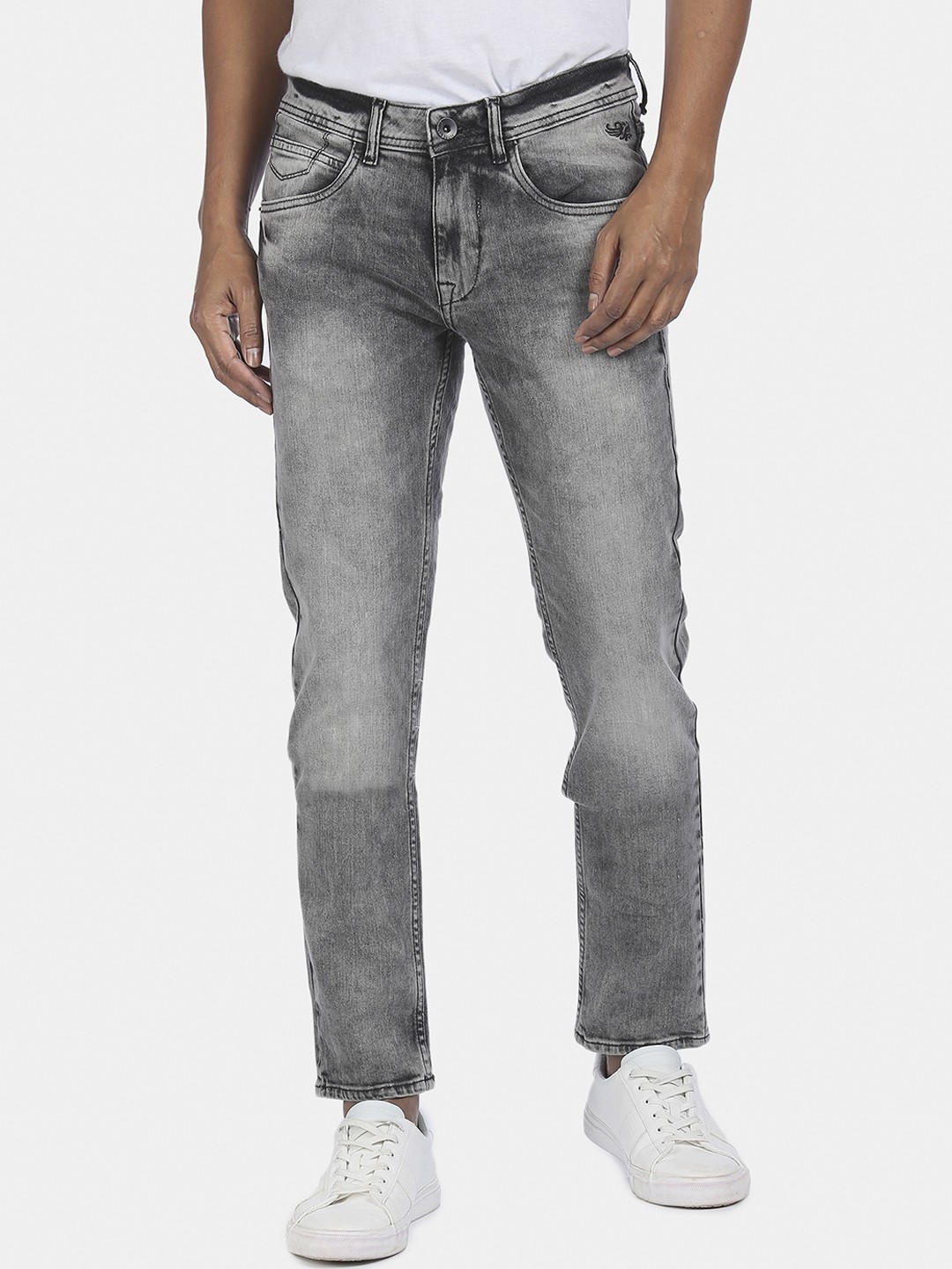 

Flying Machine Men Grey Skinny Fit Heavy Fade Jeans