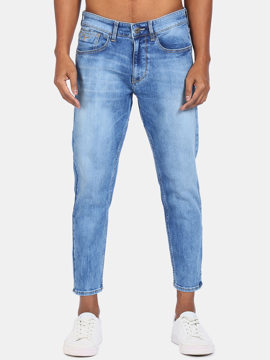 

Flying Machine Men Blue Slim Fit Heavy Fade Jeans