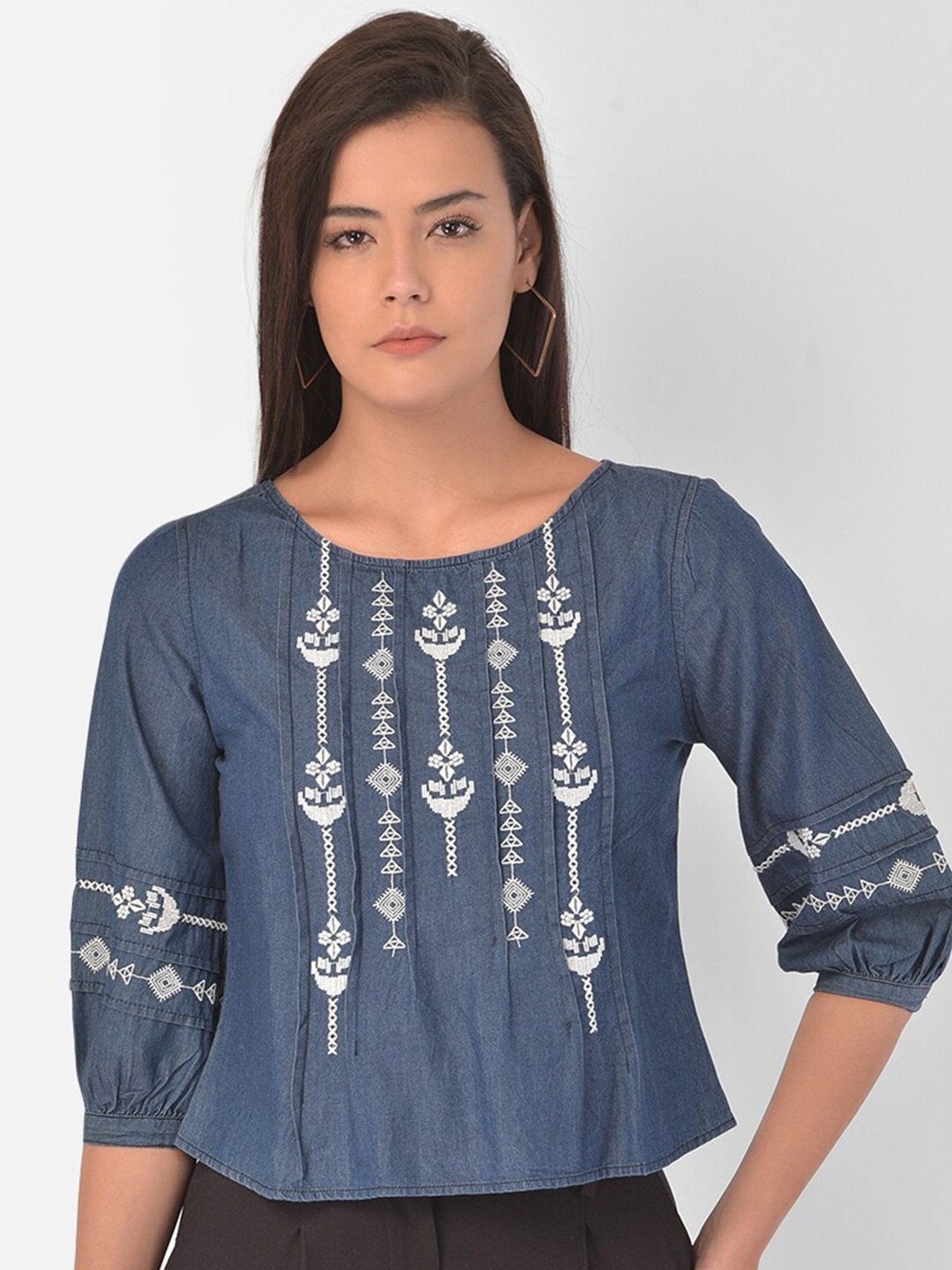 

Latin Quarters Blue Regular Top