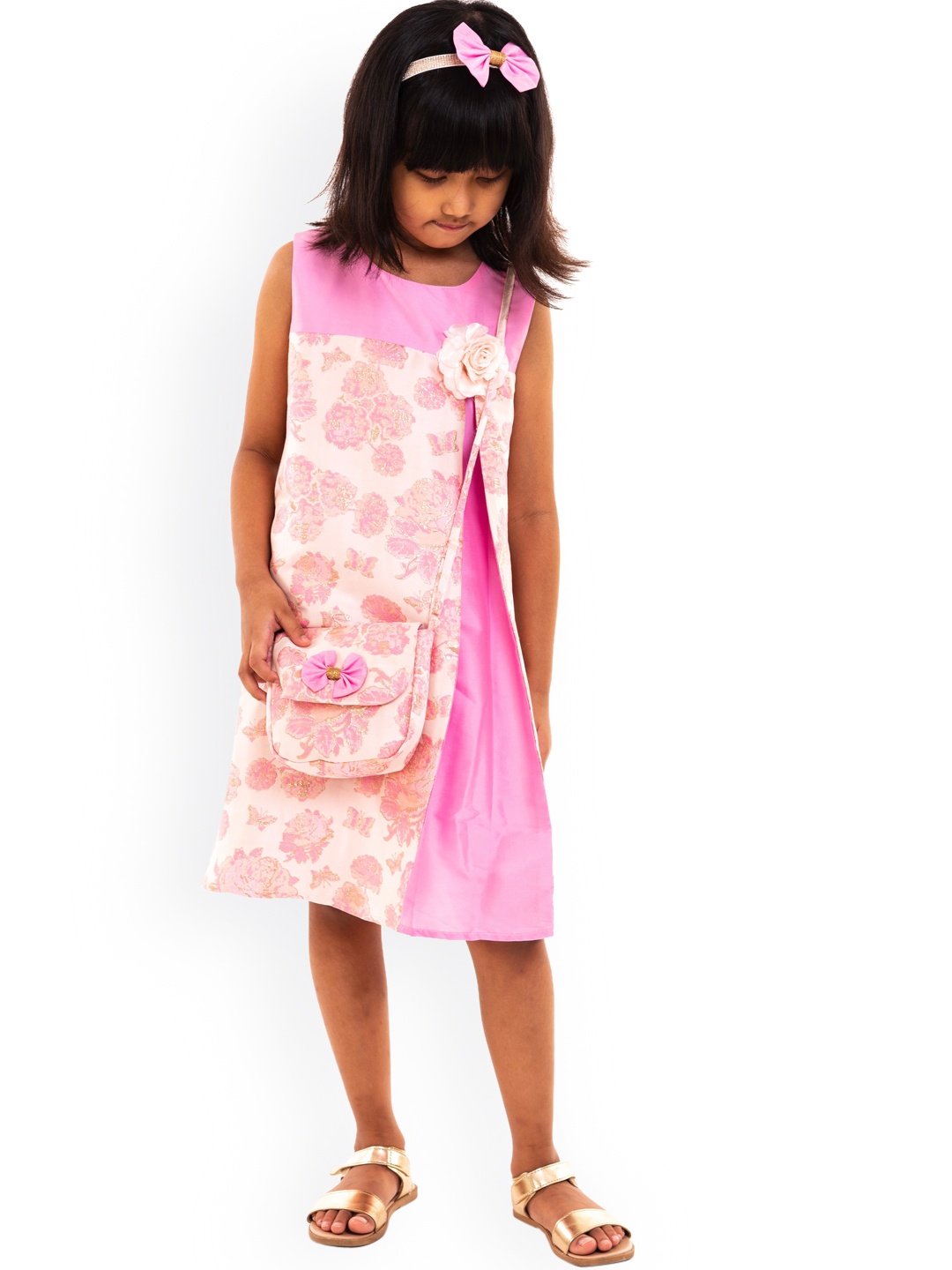 

A Little Fable Multicoloured Floral Jacquard A-Line Dress, Multi