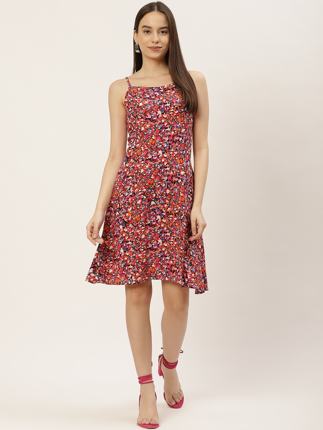 

WISSTLER Multicoloured Floral Mini Dress, Multi