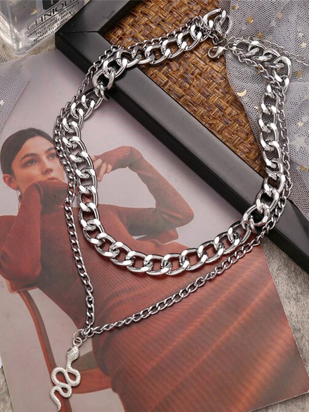 

Jewels Galaxy Silver-Plated Layered Necklace