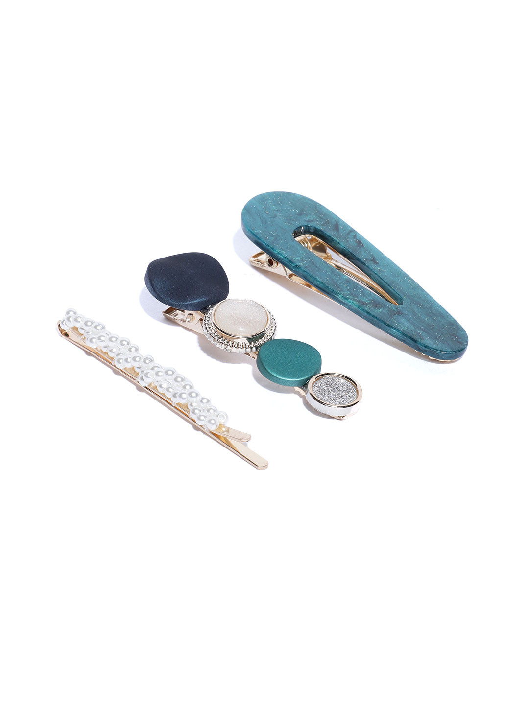 

Jewels Galaxy Women Multicoloured Set of 3 Hair Accessory Set, Multi