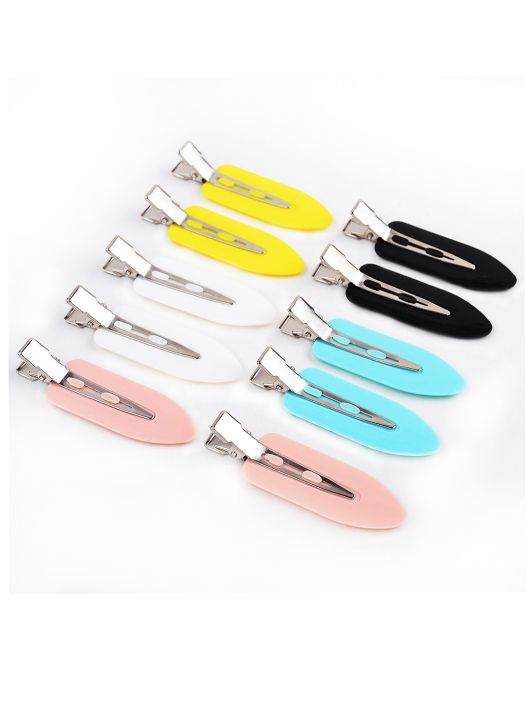 

Jewels Galaxy Women Multicoloured Set of 10 Alligator Hair Clip, Multi
