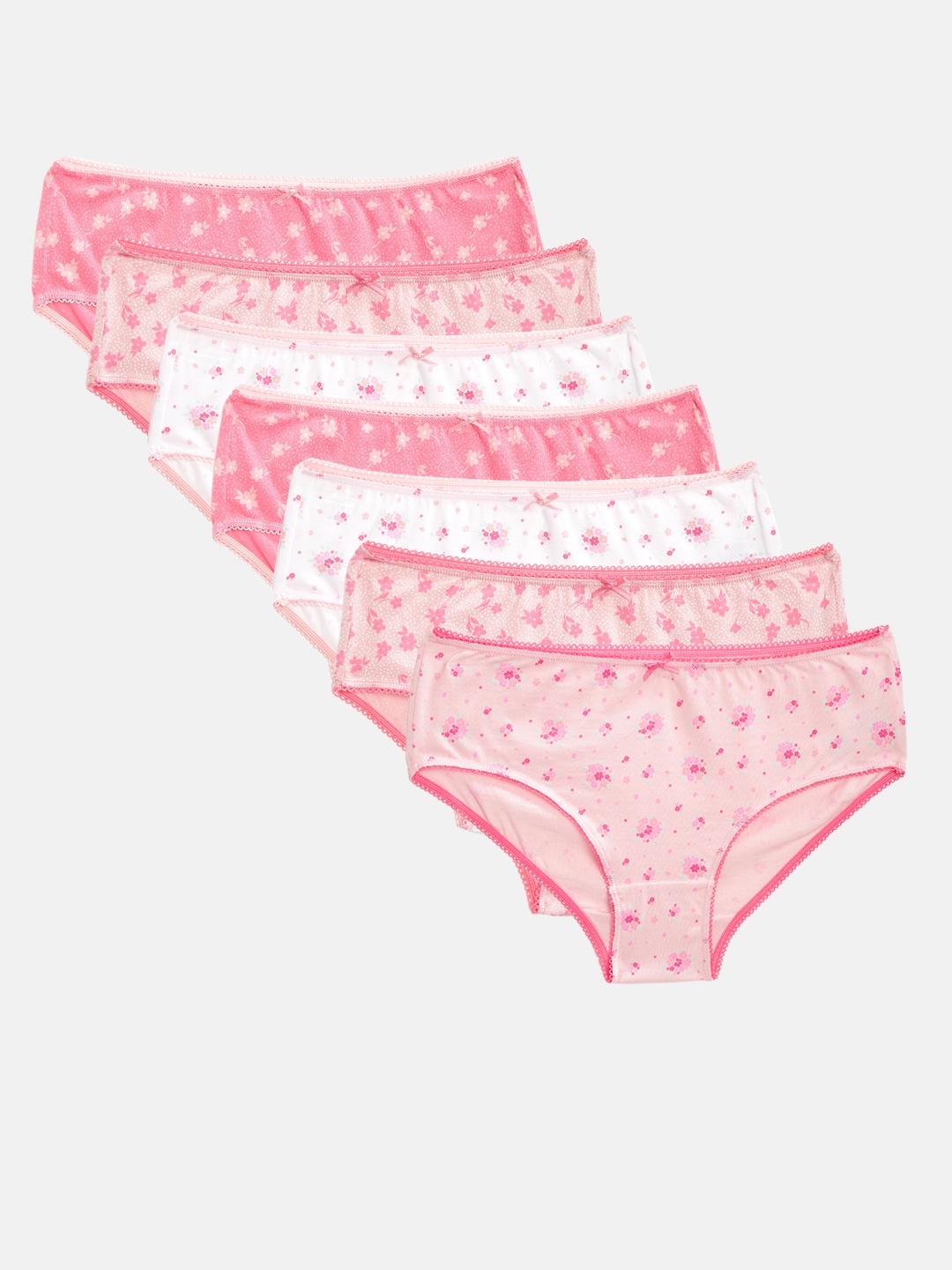 

Marks & Spencer Girls Pack of 7 Cotton Basic Briefs T711813D, Pink